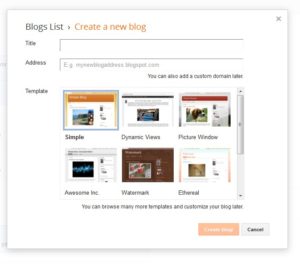Blogger Blog Subject